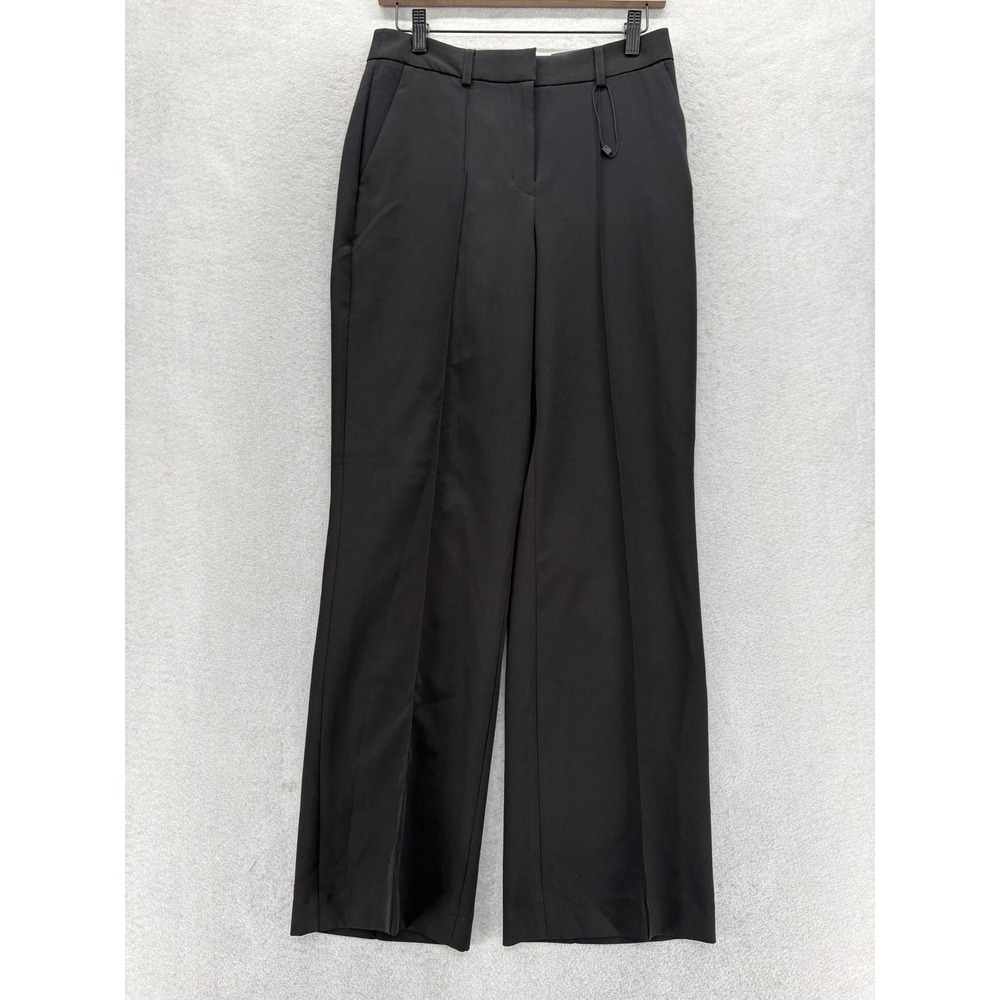 Express Trouser High Rise Dress Pants Womens 4 Black Straight Twill Work Career